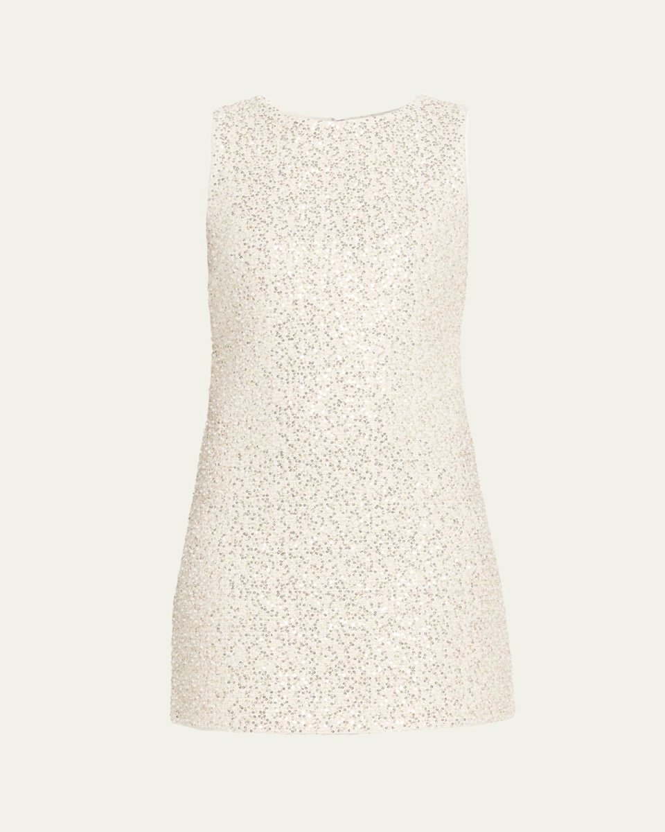 Cade Embellished Tweed Mini Dress